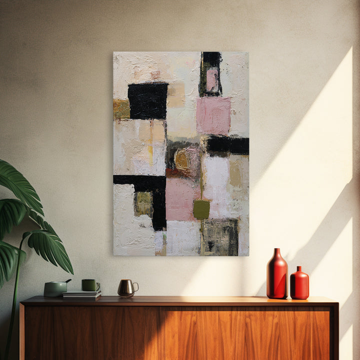 Abstract Composition in Appetite Friendly Warm Tones Canvas Print, Dining Room Art, Fine Art Print, Dining Room Decor, Dining, DRA-2x3-12
