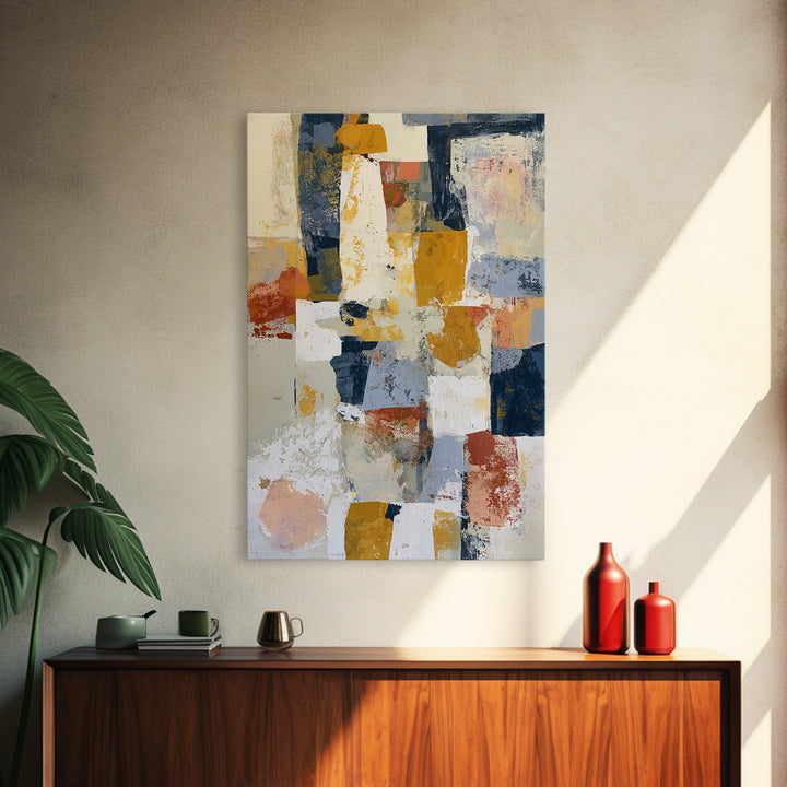 Abstract Composition in Appetite Friendly Warm Tones Canvas Print, Dining Room Art, Printable Art, Dining Room Decor, Dining, DRA-2x3-36