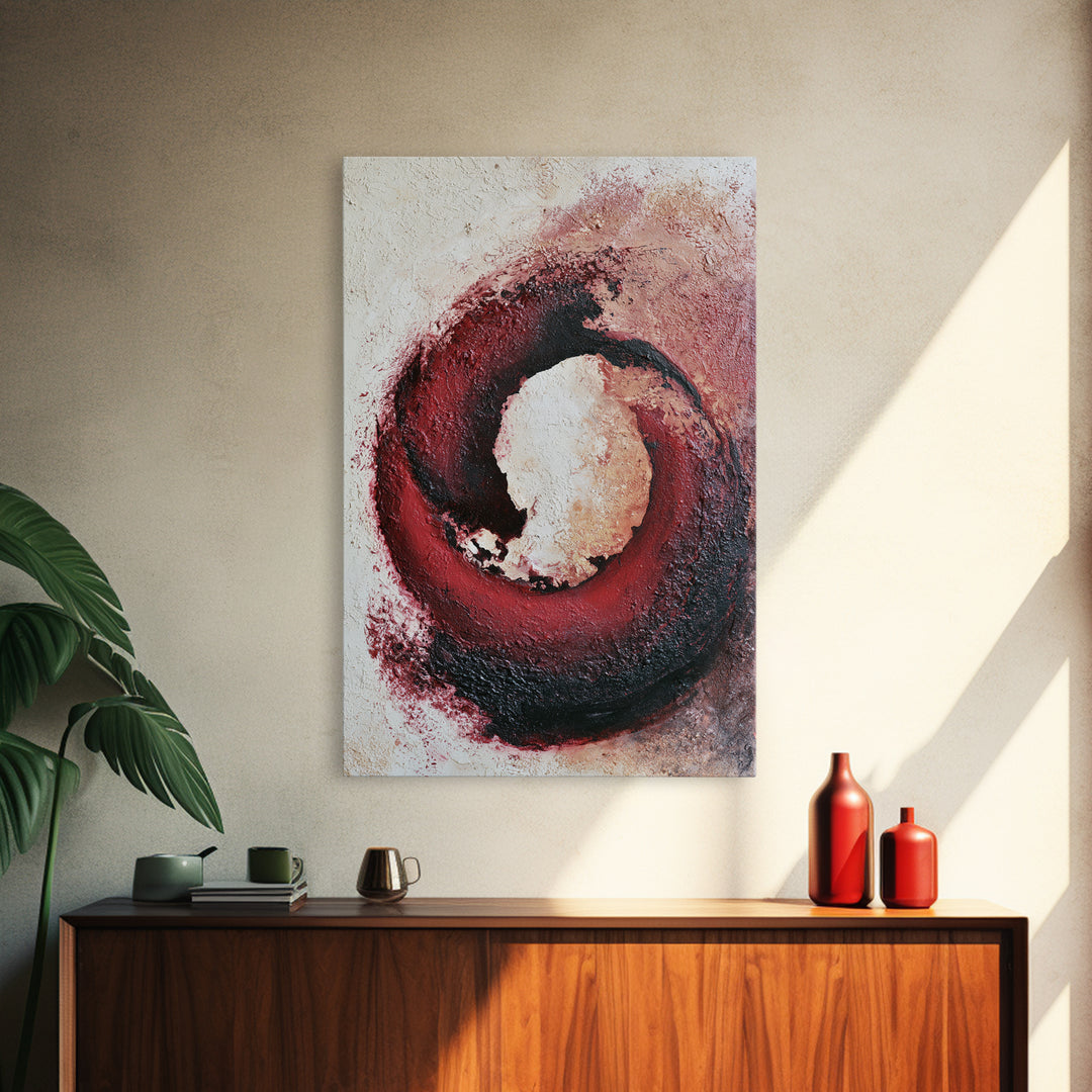 Abstract Red Wine Swirl Canvas Print, Dining Room Art, Boho Decor, Dining Room Decor, Fine Art, Dining, Printable Wall Art, DRA-2x3-50