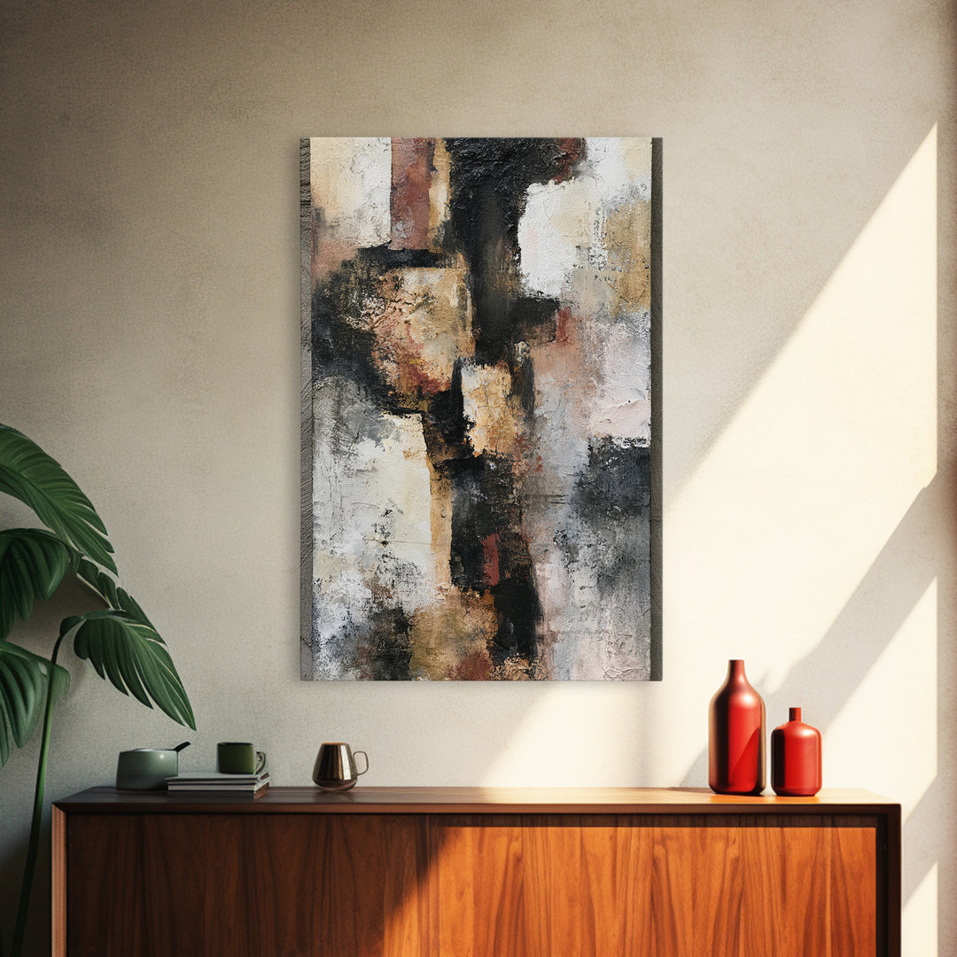 Abstract Composition in Appetite Friendly Warm Tones Canvas Print, Dining Room Art, Statement Artwork, Dining Room Decor, DRA-2x3-60
