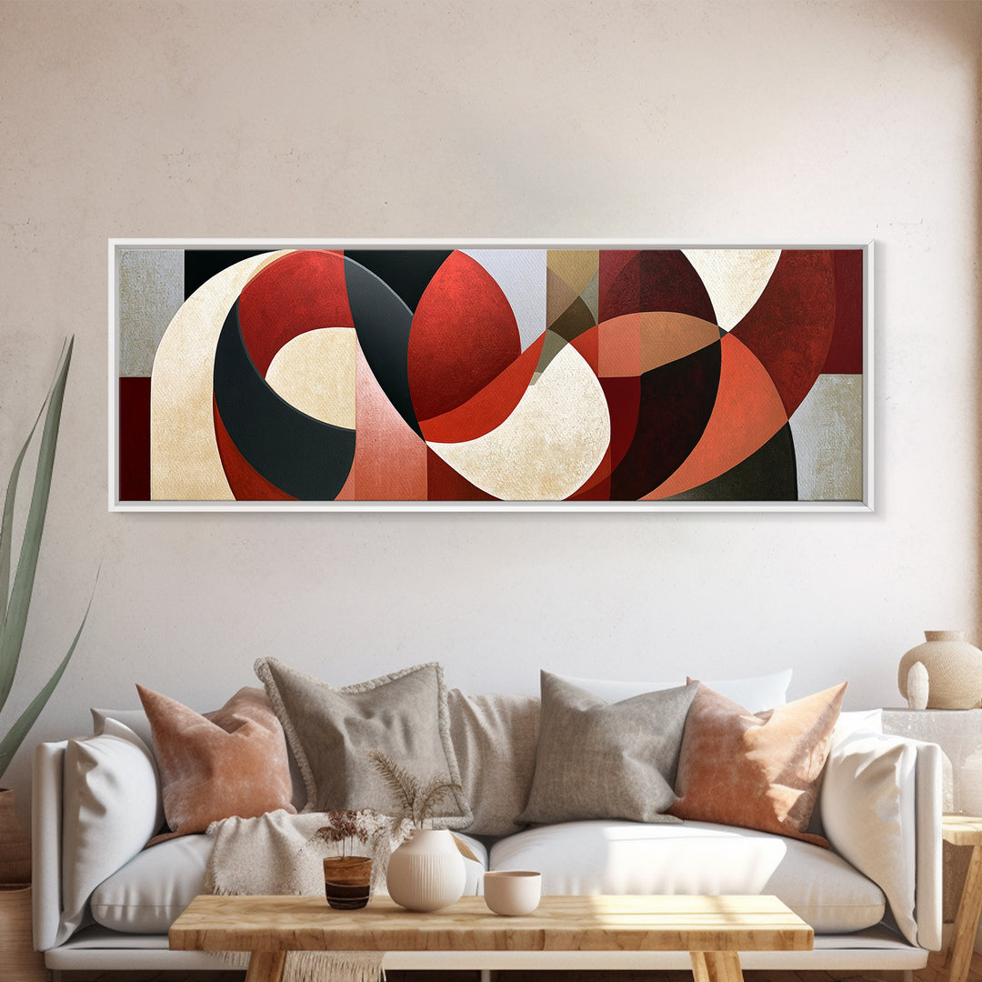 Abstract Red Wine Swirl Canvas Print, Dining Room Art, Fall Decor, Dining Room Decor, Dining, Kitchen Art, Living Room Decor, DRA-3x1-34