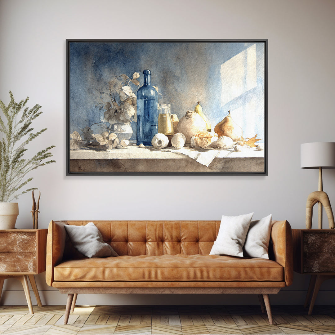 Elegant Oyster and Champagne Still Life Canvas Print, Dining Room Art, Kitchen Decor, Dining Room Decor, Fine Art, Dining, DRA-3x2-11