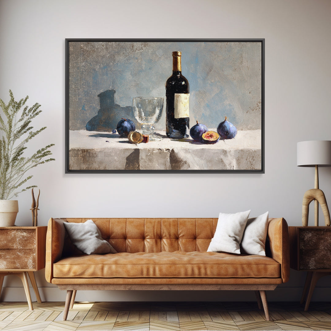 Modern Kitchen Herbs Framed Canvas Print, Dining Room Art, Canvas Art, Dining Room Decor, Watercolor Art, Dining, DRA-3x2-13