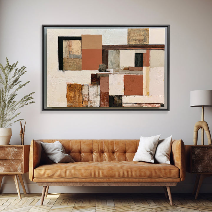 Abstract Composition in Appetite Friendly Warm Tones Canvas Print, Dining Room Art, Canvas Art, Dining Room Decor, Dining, DRA-3x2-32