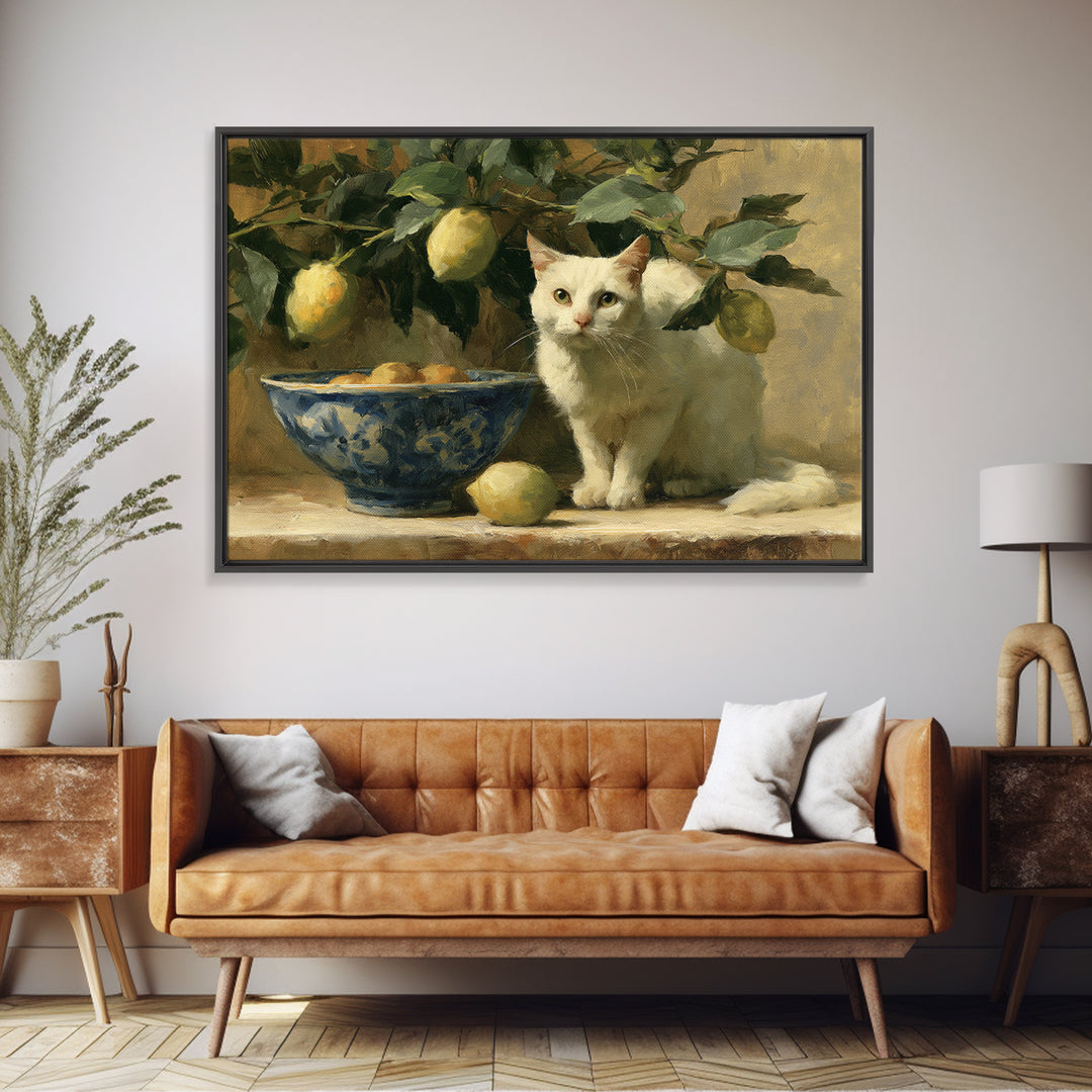Italian Lemon Branch Canvas Print, Dining Room Art, Printable Art, Dining Room Decor, Watercolor Art, Dining, Coastal Wall Art, DRA-3x2-57