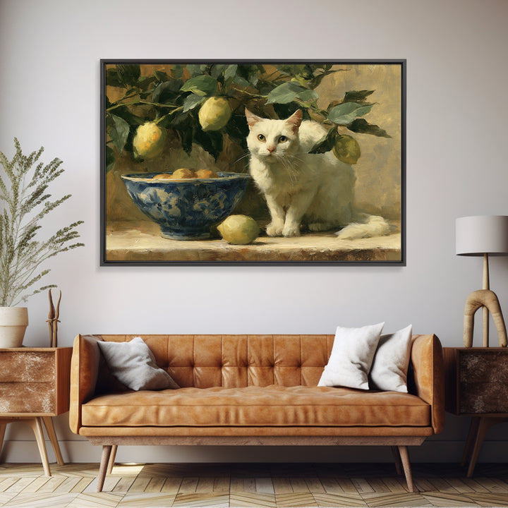 Italian Lemon Branch Canvas Print, Dining Room Art, Printable Art, Dining Room Decor, Watercolor Art, Dining, Coastal Wall Art, DRA-3x2-57