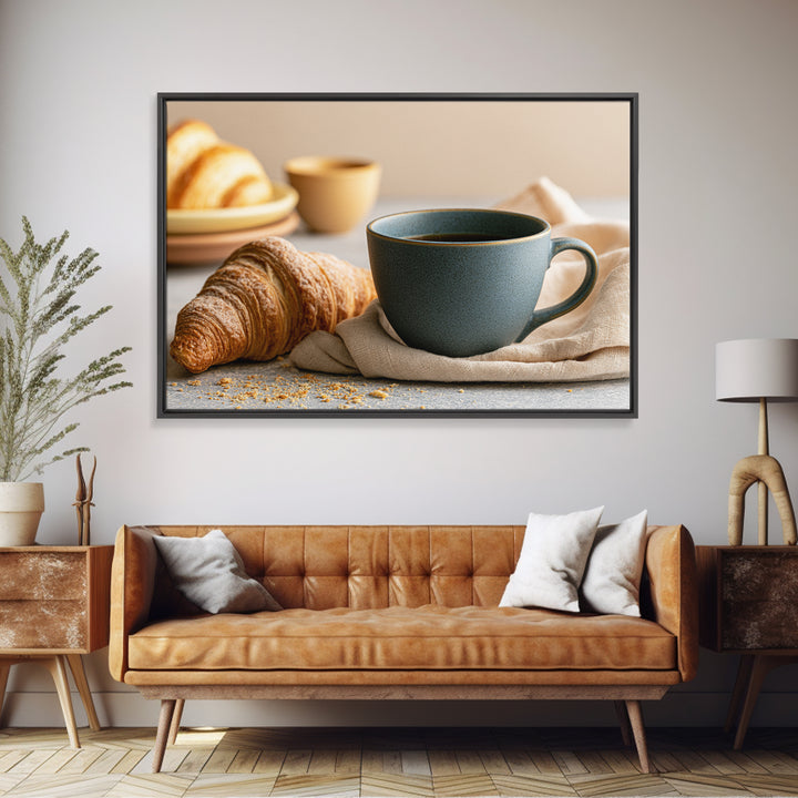 Coffee and Pastry Scene for Breakfast Nook Canvas Print, Dining Room Art, Canvas Art, Dining Room Decor, Fine Art, Dining, DRA-3x2-66