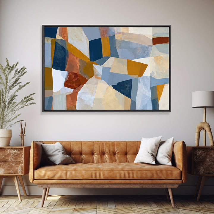 Abstract Composition in Appetite Friendly Warm Tones Canvas Print, Dining Room Art, Coastal Wall Art, Dining Room Decor, Dining, DRA-3x2-80