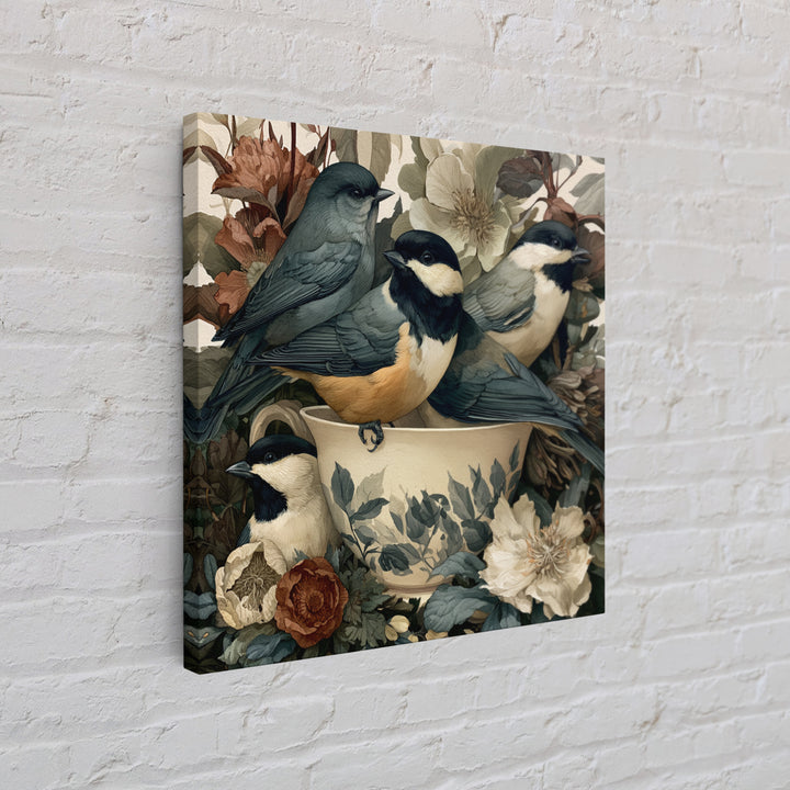 Odd Dream Garden Framed Canvas Print, Eclectic Art, Art Prints, Living Room Decor, Oil Painting, Eclectic, Abstract Art, ECL-1x1-41