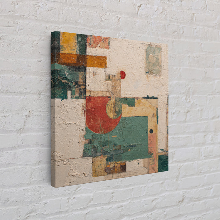 Botanical Collage with Butterflies and Old Paper Canvas Print, Eclectic Art, Living Room Decor, Oil Painting, Eclectic, ECL-1x1-85