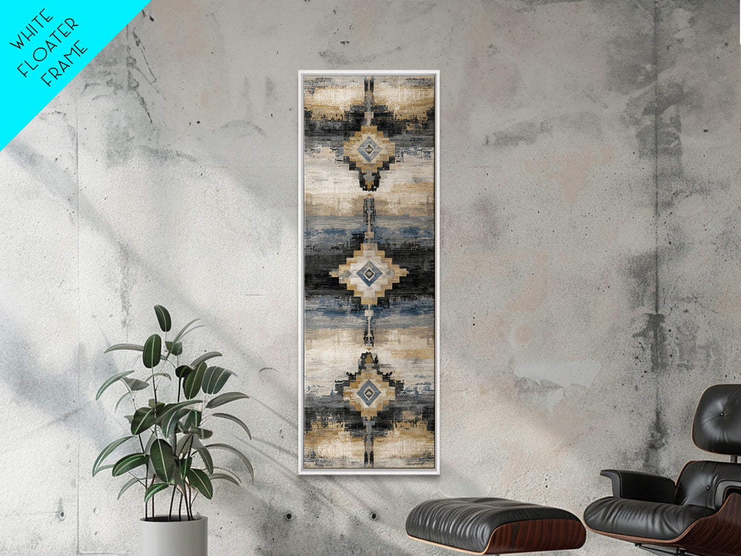 Layered Tapestry Pattern Canvas Print, Eclectic Art, Art, Living Room Decor, Fine Art, Eclectic, Large Wall Art, Boho, ECL-1x3-100