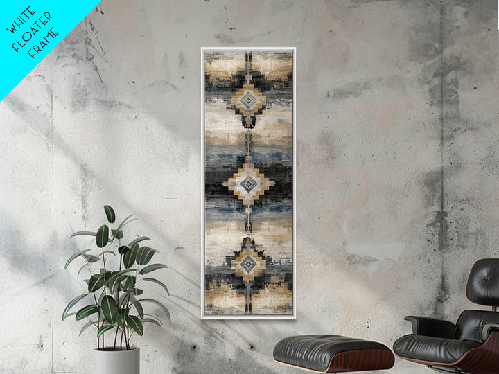 Layered Tapestry Pattern Canvas Print, Eclectic Art, Art, Living Room Decor, Fine Art, Eclectic, Large Wall Art, Boho, ECL-1x3-100