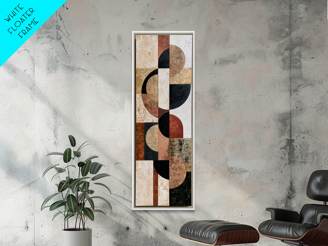 Abstract Shapes Layered Canvas Print, Eclectic Art, Original Art, Living Room Decor, Abstract Art, Eclectic, Gallery Decor, ECL-1x3-16