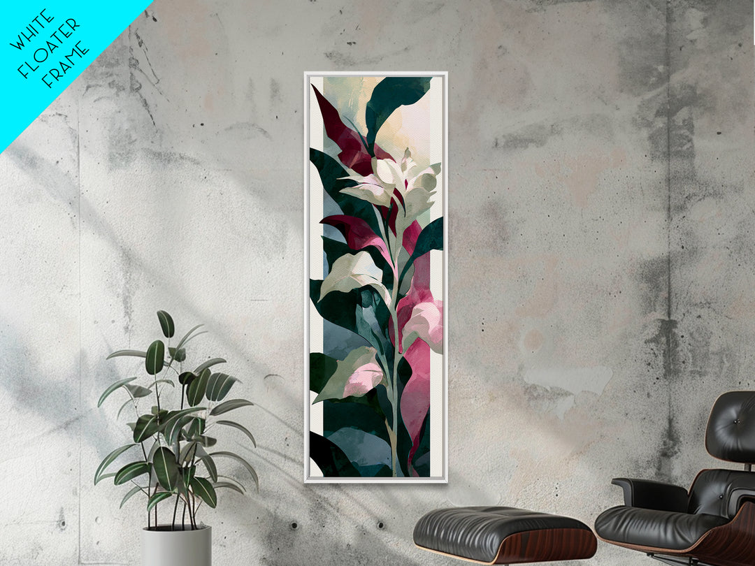 Matisse Inspired Cutouts with Botanical Details Canvas Print, Eclectic Art, Wall Art, Living Room Decor, Oil Painting, Eclectic, ECL-1x3-42