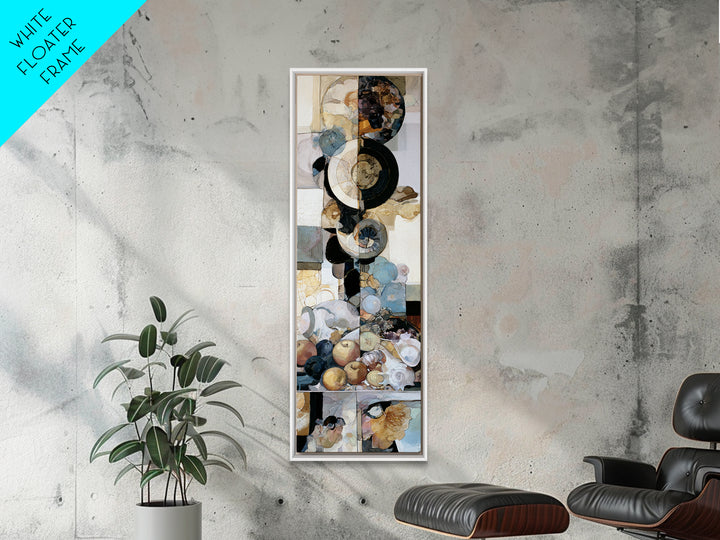Bold Maximalist Still Life Canvas Print, Eclectic Art, Digital Art, Living Room Decor, Oil Painting, Eclectic, Digital Print, ECL-1x3-63