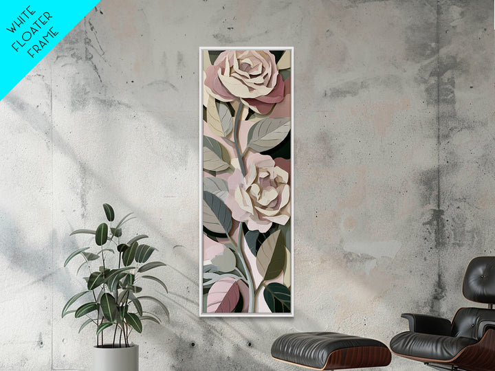 Matisse Inspired Cutouts with Botanical Details Canvas Print, Eclectic Art, Digital Prints, Living Room Decor, Eclectic, ECL-1x3-66