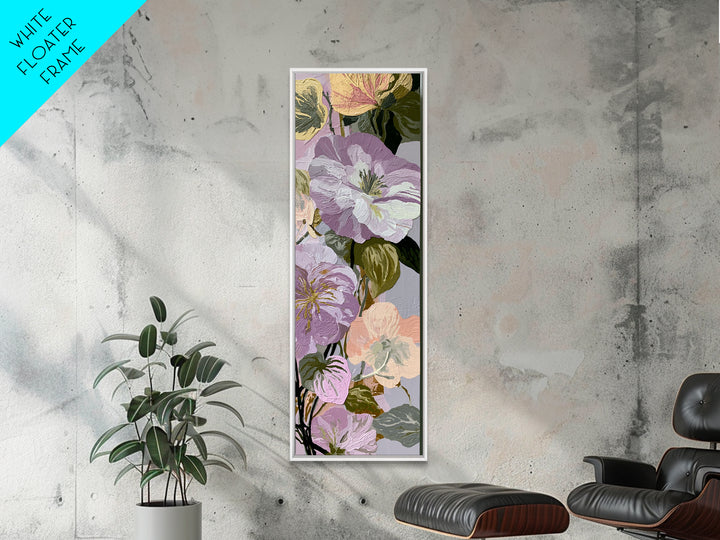Matisse Inspired Cutouts with Botanical Details Canvas Print, Eclectic Art, Living Room Decor, Watercolor Art, Eclectic, ECL-1x3-90