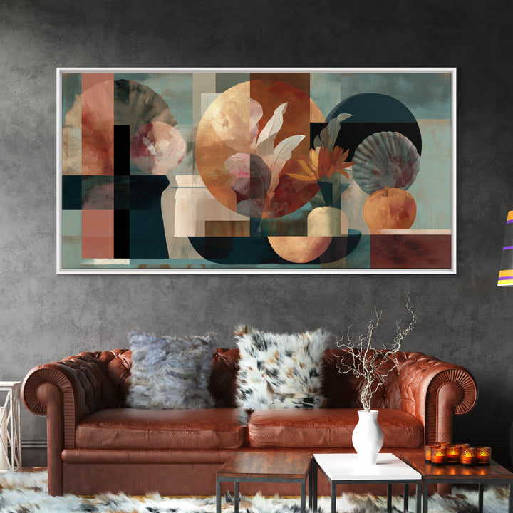 Matisse Inspired Cutouts with Botanical Details Canvas Print, Eclectic Art, Art Prints, Living Room Decor, Fine Art, Eclectic, ECL-2x1-2