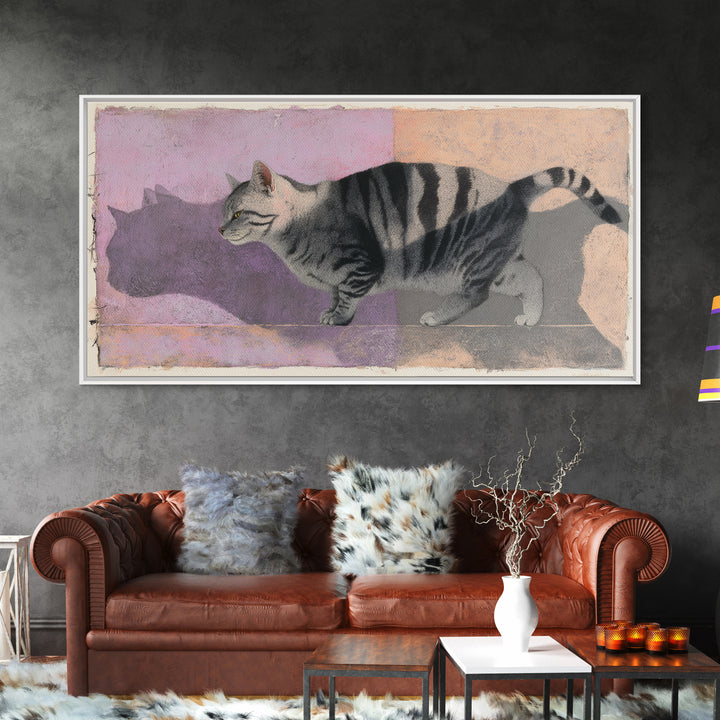 Whimsical Chair Still Life Framed Canvas Print, Eclectic Art, Digital Art, Living Room Decor, Fine Art, Eclectic, Digital Print, ECL-2x1-34