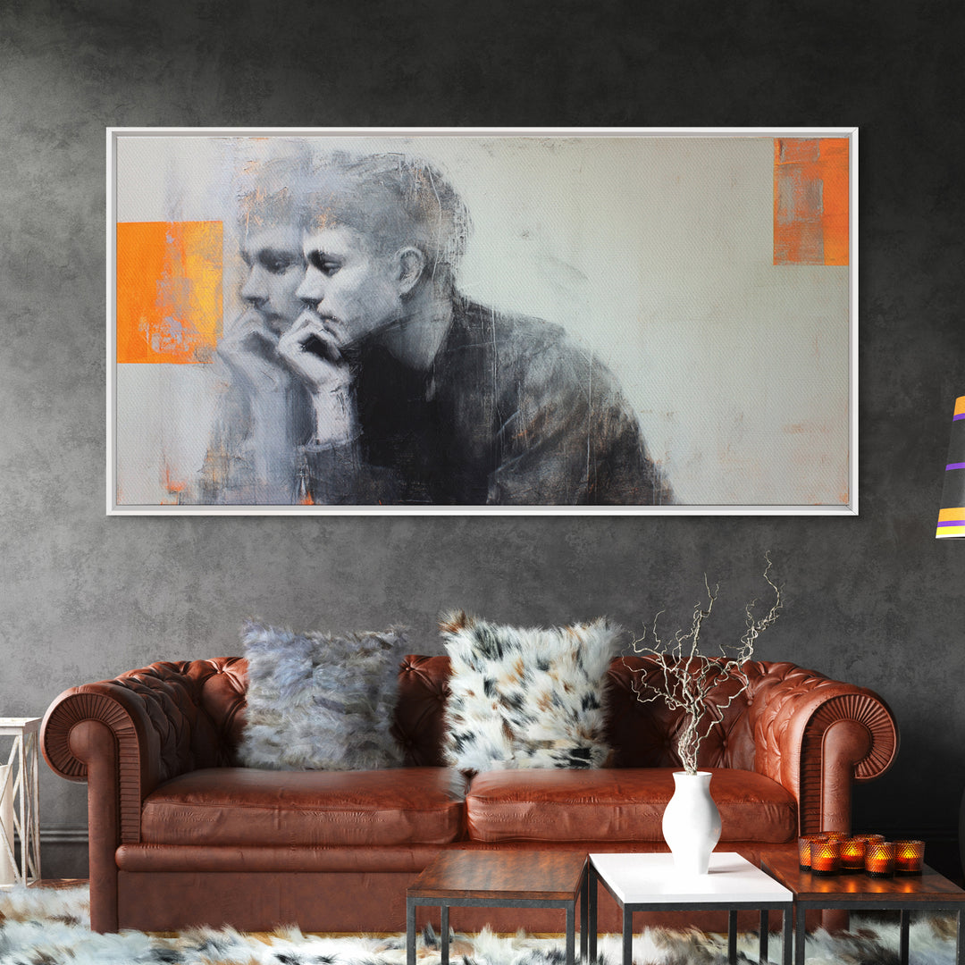Layered Tapestry Pattern Canvas Print, Eclectic Art, Art, Living Room Decor, Watercolor Art, Eclectic, Large Wall Art, ECL-2x1-36