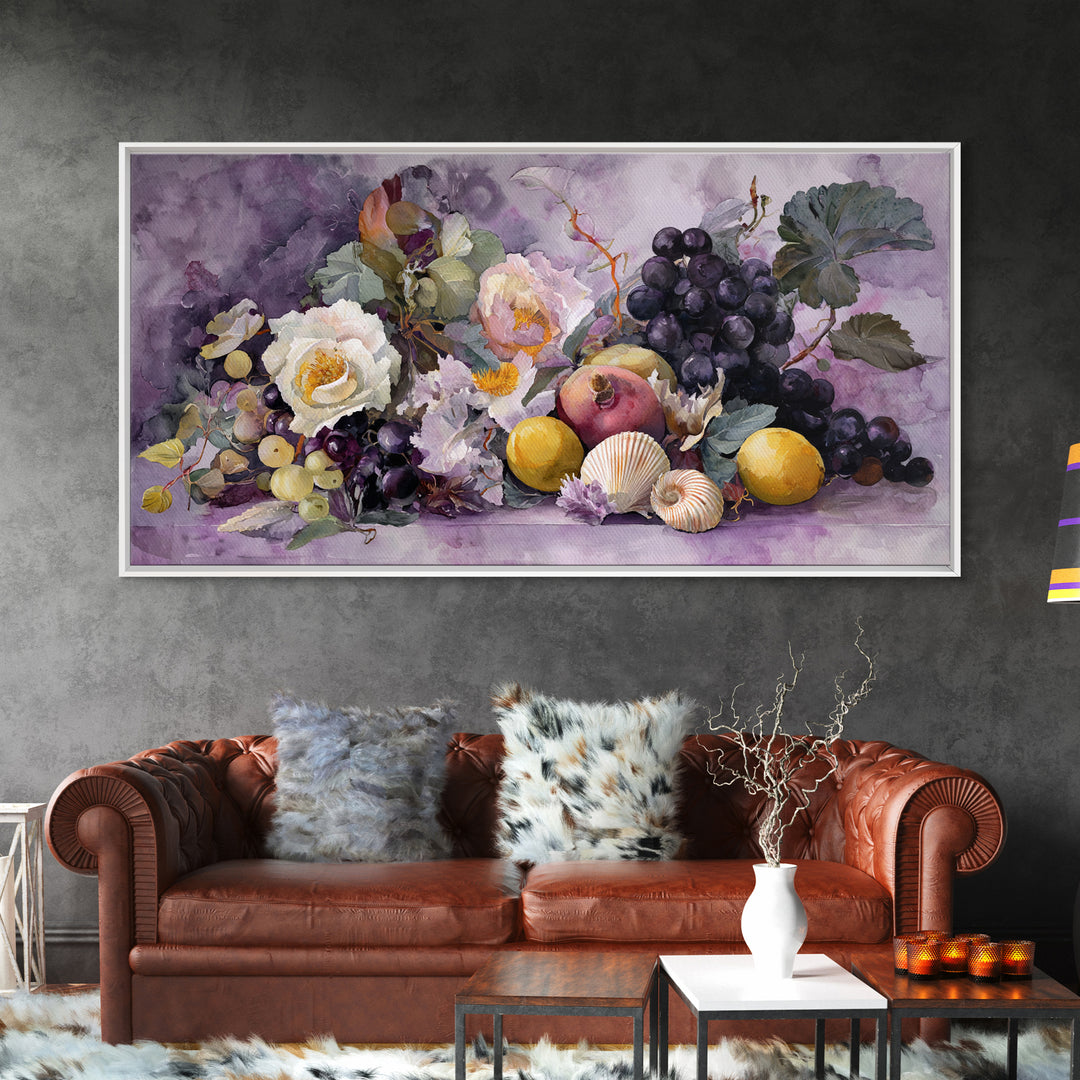 Bohemian Patchwork Landscape Canvas Print, Eclectic Art, Contemporary Art, Living Room Decor, Fine Art, Eclectic, ECL-2x1-44