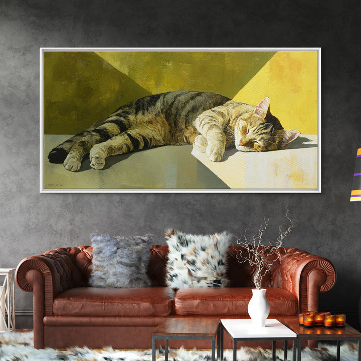 Whimsical Chair Still Life Canvas Print, Eclectic Art, Oil Painting, Living Room Decor, Fine Art, Eclectic, Dopamine Decor, ECL-2x1-58