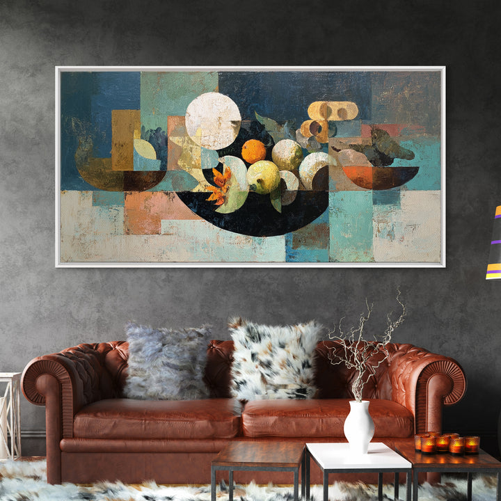 Unexpected Lobster and Lemons Still Life Canvas Print, Eclectic Art, Printable, Living Room Decor, Oil Painting, Eclectic, ECL-2x1-62