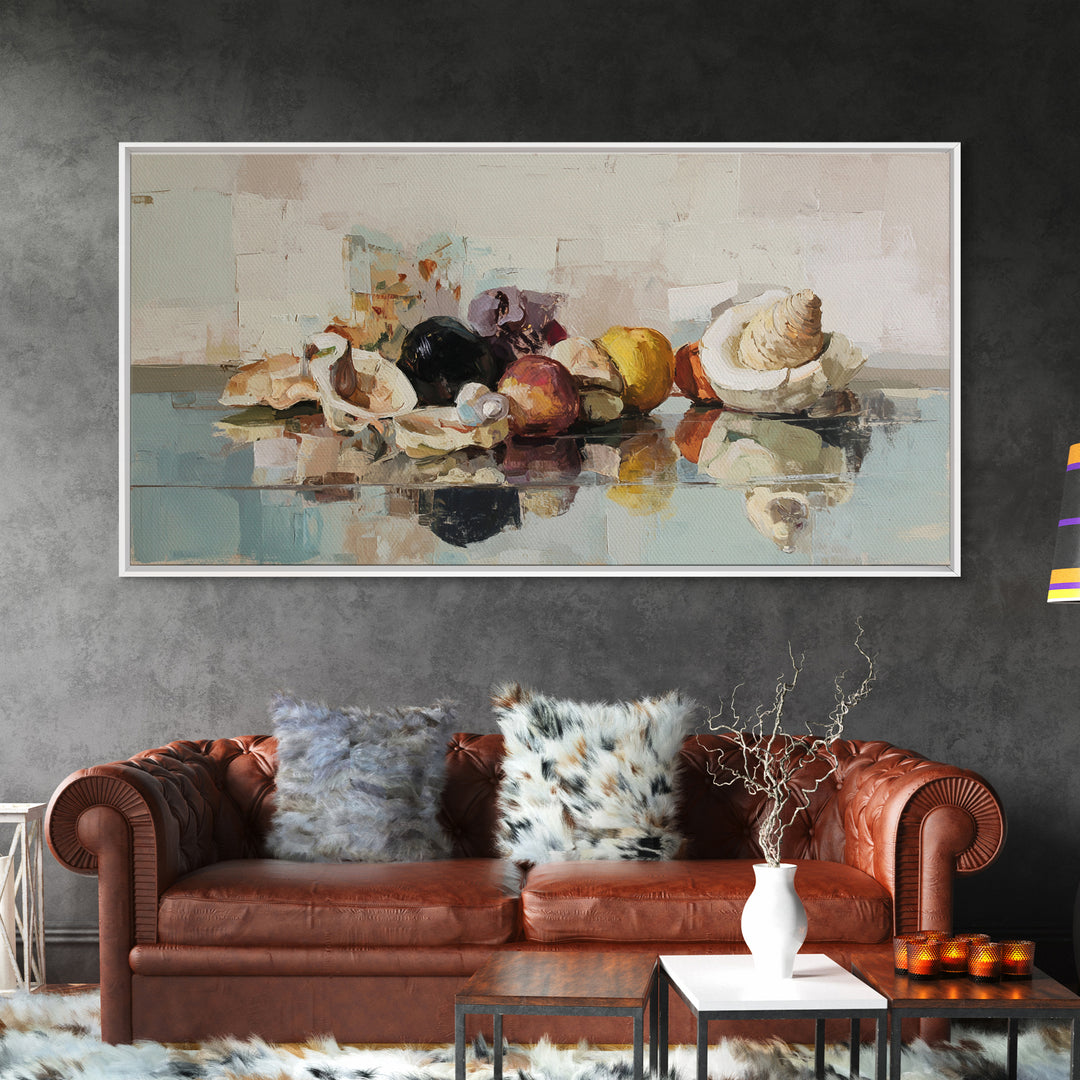 Naive Cityscape with Patterned Windows Framed Canvas Print, Eclectic Art, Abstract Art, Living Room Decor, Fine Art, Eclectic, ECL-2x1-80