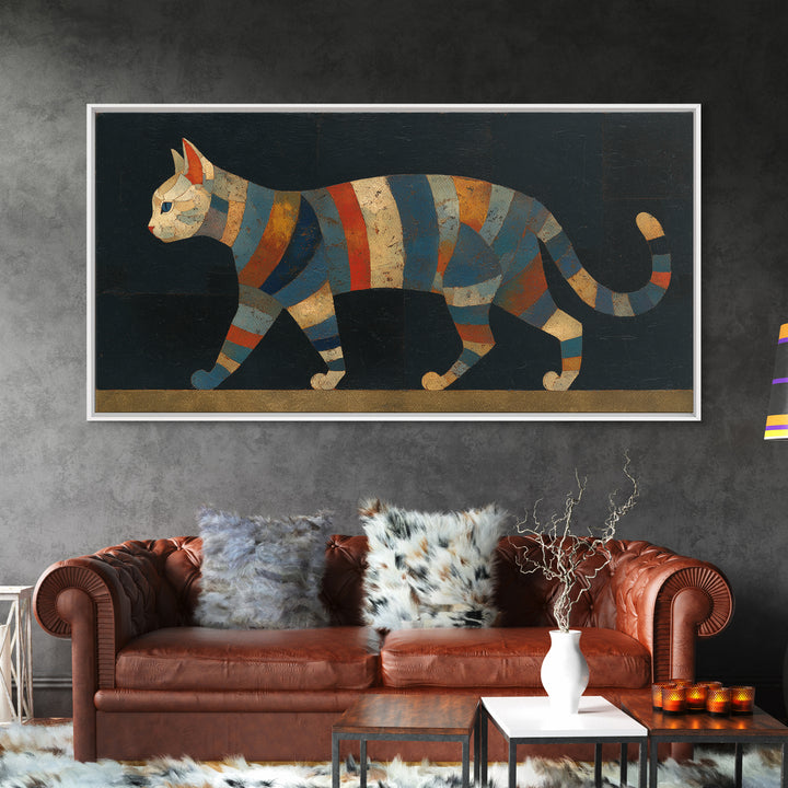 Whimsical Chair Still Life Canvas Print, Eclectic Art, Oil Painting, Living Room Decor, Fine Art, Eclectic, Dopamine Decor, ECL-2x1-82