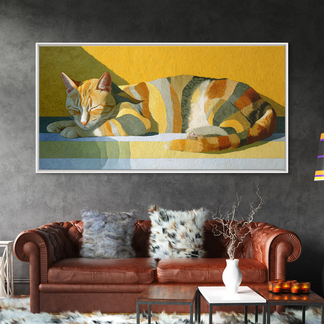 Abstract Mask with Playful Textures Framed Canvas Print, Eclectic Art, Living Room Decor, Abstract Art, Eclectic, ECL-2x1-88