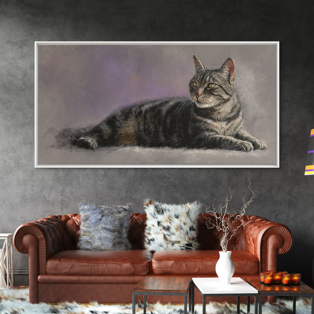 Surreal Portrait with Mismatched Patterned Clothing Canvas Print, Eclectic Art, Artwork, Living Room Decor, Fine Art, Eclectic, ECL-2x1-94