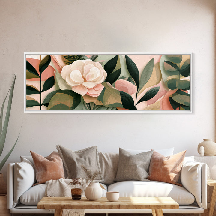 Matisse Inspired Cutouts with Botanical Details Canvas Print, Eclectic Art, Statement Artwork, Living Room Decor, Eclectic, ECL-3x1-94