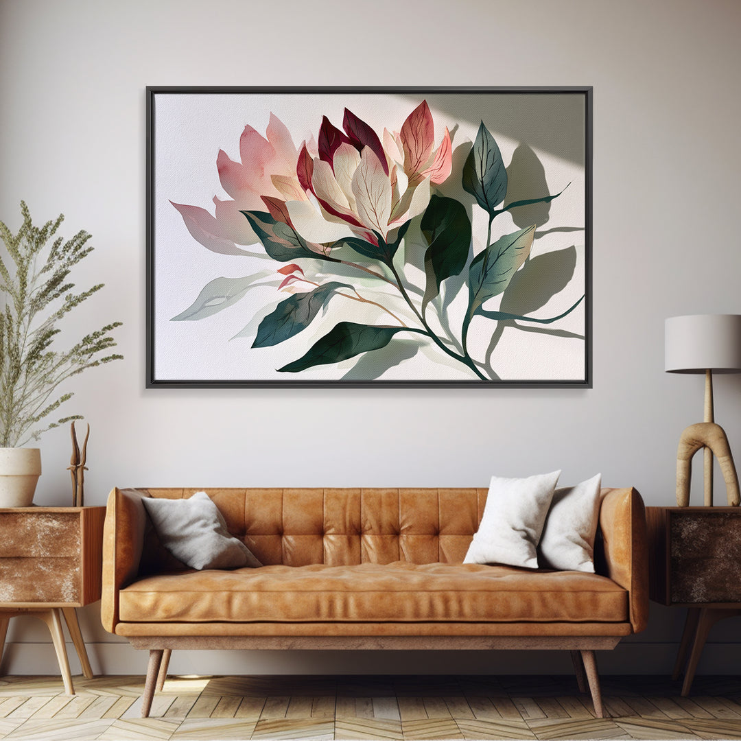 Matisse Inspired Cutouts with Botanical Details Canvas Print, Eclectic Art, Statement Artwork, Living Room Decor, Eclectic, ECL-3x2-58