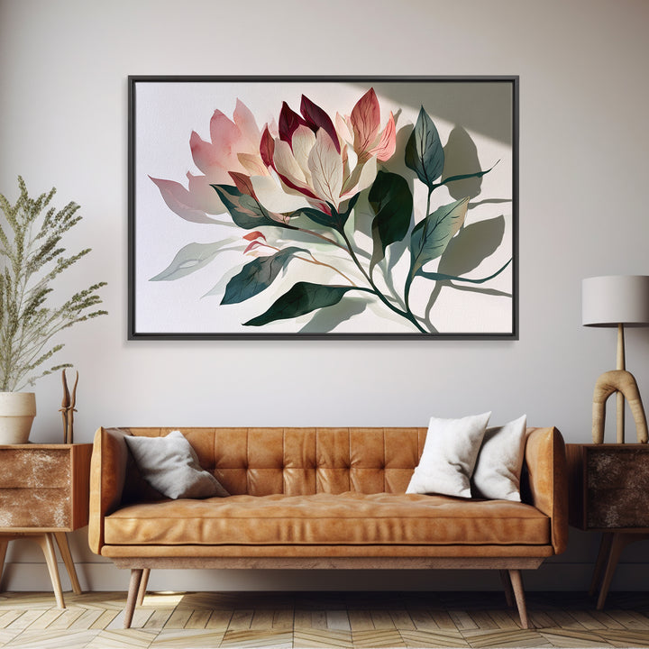Matisse Inspired Cutouts with Botanical Details Canvas Print, Eclectic Art, Statement Artwork, Living Room Decor, Eclectic, ECL-3x2-58