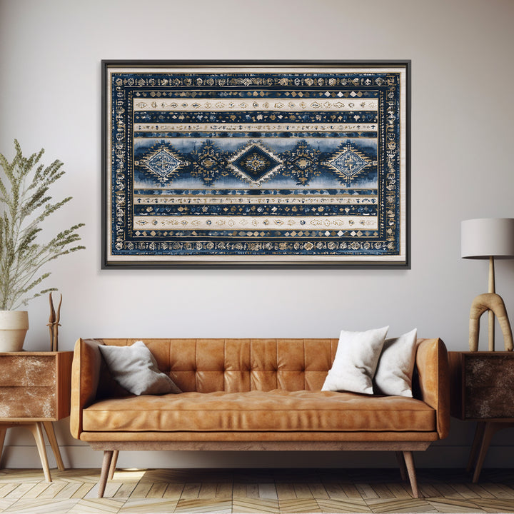 Layered Tapestry Pattern Canvas Print, Eclectic Art, Abstract Art, Living Room Decor, Fine Art, Eclectic, Neutral Decor, ECL-3x2-68