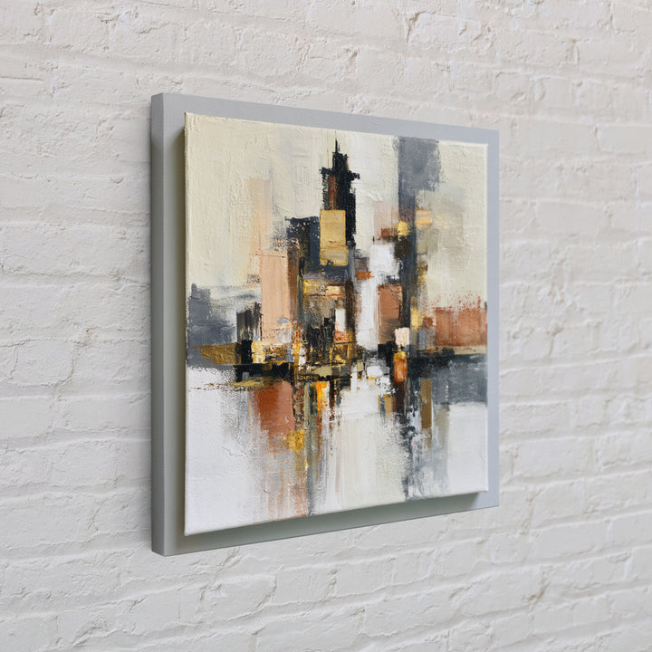 Distorted City Street Canvas Print, Expressionist Art, Room Decor, Living Room Decor, Fine Art, Expression, Printable Wall Art, EXP-1x1-25