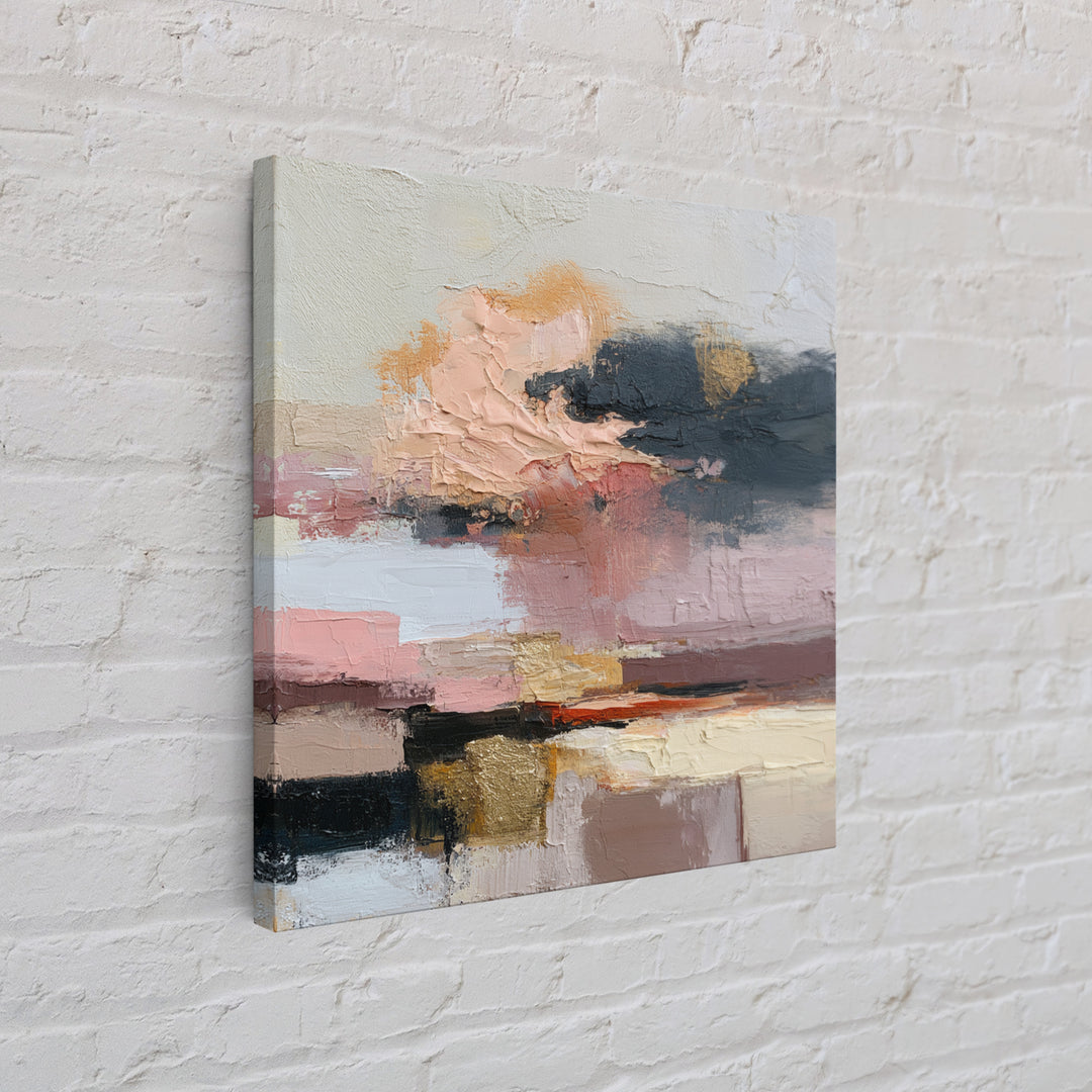 Stormy Landscape Painted Canvas Print, Expressionist Art, Original Art, Living Room Decor, Fine Art, Expression, Modern Art, EXP-1x1-3