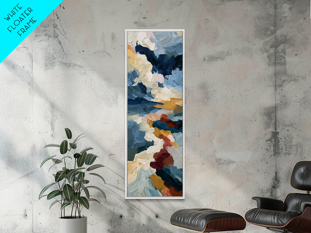 Stormy Landscape Painted Canvas Print, Expressionist Art, Boho Wall Art, Living Room Decor, Oil Painting, Expression, EXP-1x3-39