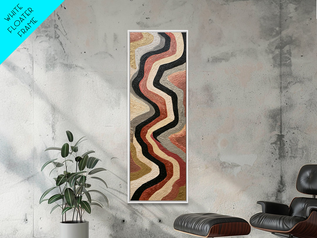 Stormy Landscape Painted Canvas Print, Expressionist Art, Gallery Wall Art, Living Room Decor, Expression, Minimalist Decor, EXP-1x3-63