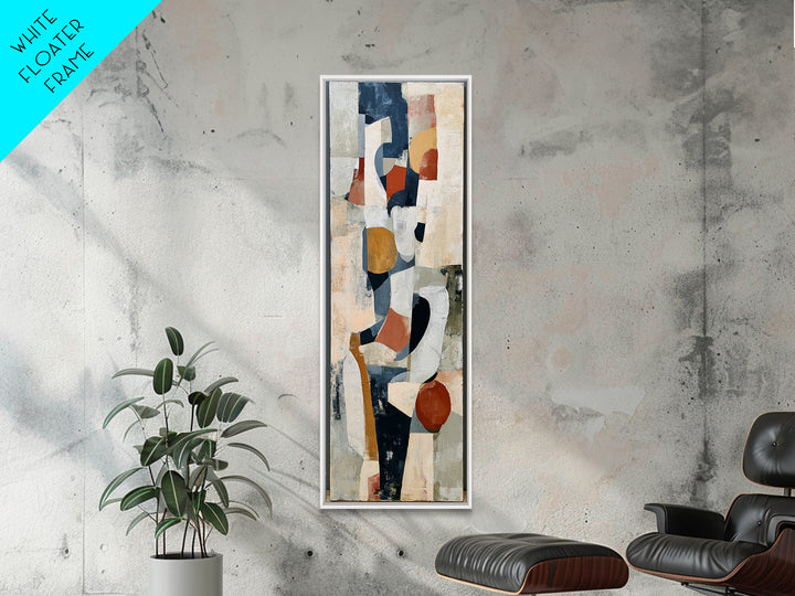Seated Figure with Raw Gestural Outlines Canvas Print, Expressionist Art, Colorful Wall Art, Living Room Decor, Expression, EXP-1x3-67