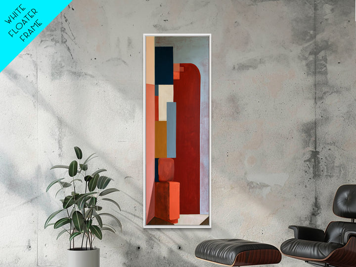 Red Room Interior Abstraction Canvas Print, Expressionist Art, Digital Wall Art, Living Room Decor, Expression, Fine Art Print, EXP-1x3-7