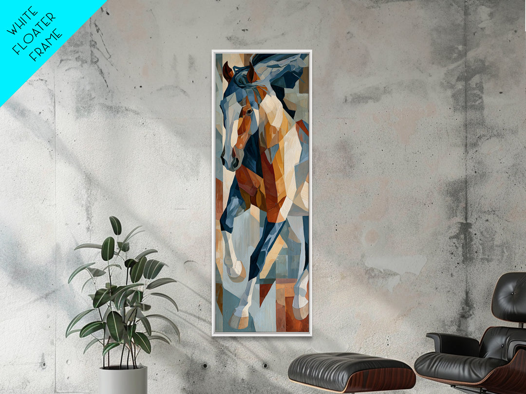 Expressionist Horse in Motion with Wild Mane Canvas Print, Expressionist Art, Modern Decor, Living Room Decor, Expression, EXP-1x3-70