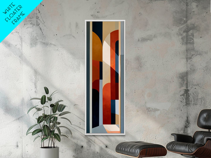 Red Room Interior Abstraction Canvas Print, Expressionist Art, Minimalist Wall Art, Living Room Decor, Expression, EXP-1x3-79