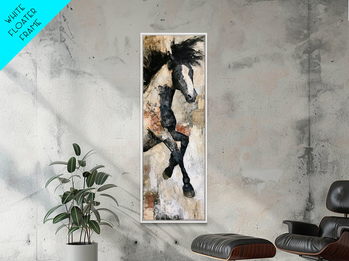 Expressionist Horse in Motion with Wild Mane Canvas Print, Expressionist Art, Room Decor, Living Room Decor, Expression, EXP-1x3-94