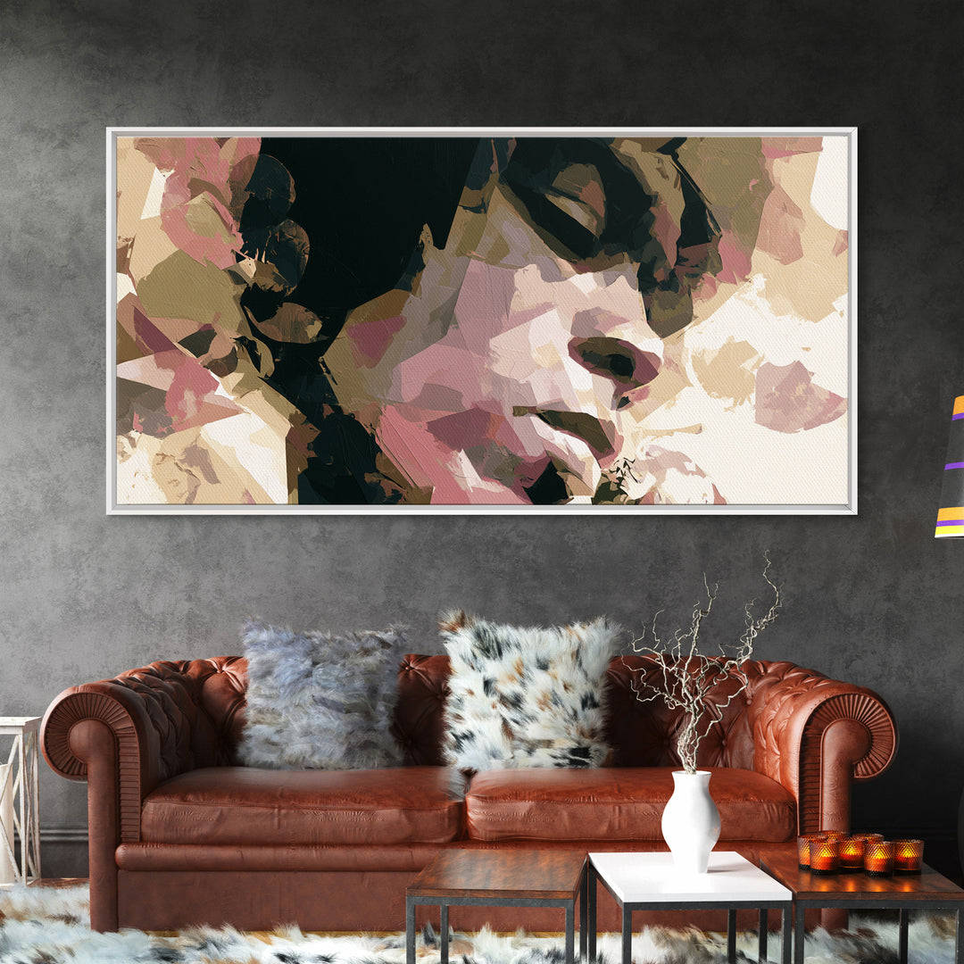Portrait of a Singer Canvas Print, Expressionist Art, Printable Wall Art, Living Room Decor, Expression, Unique Wall Art, EXP-2x1-64