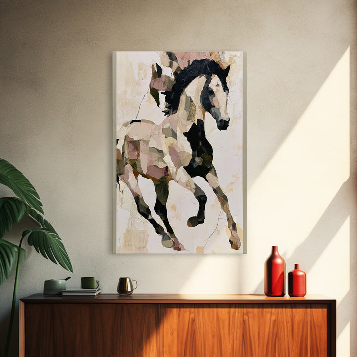 Expressionist Horse in Motion with Wild Mane Canvas Print, Expressionist Art, Home Decor, Living Room Decor, Expression, EXP-2x3-18