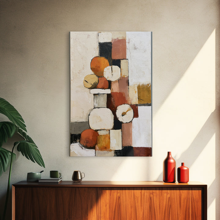 Bold Still Life of Fruit Framed Canvas Print, Expressionist Art, Printable Wall Art, Living Room Decor, Fine Art, Expression, EXP-2x3-25