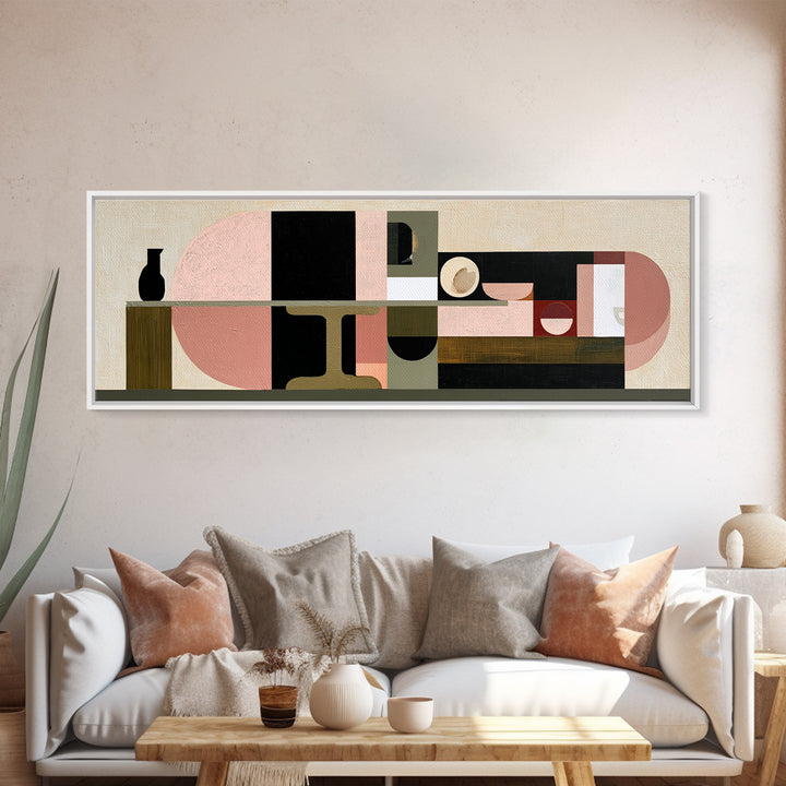 Lonely Caf Table Canvas Print, Expressionist Art, Blue Wall Art, Living Room Decor, Fine Art, Expression, Luxury Decor, EXP-3x1-21