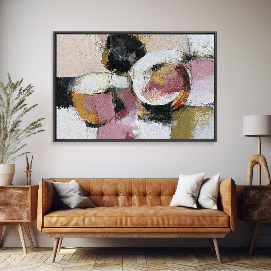 Bold Still Life of Fruit Canvas Print, Expressionist Art, Blue Wall Art, Living Room Decor, Abstract Art, Expression, EXP-3x2-21
