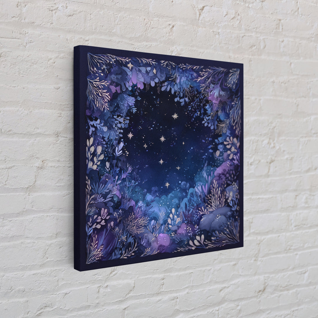 Celestial Dragon Wrapped Around a Moon Framed Canvas Print, Fantasy Art, Acrylic Painting, Living Room Decor, Fine Art, Mythic, FAN-1x1-38
